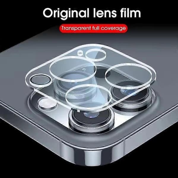 Camera Protector for iPhone 15 Pro/iPhone 15 Pro Max, Full Coverage, HD Clear Lens Film with Cleaning