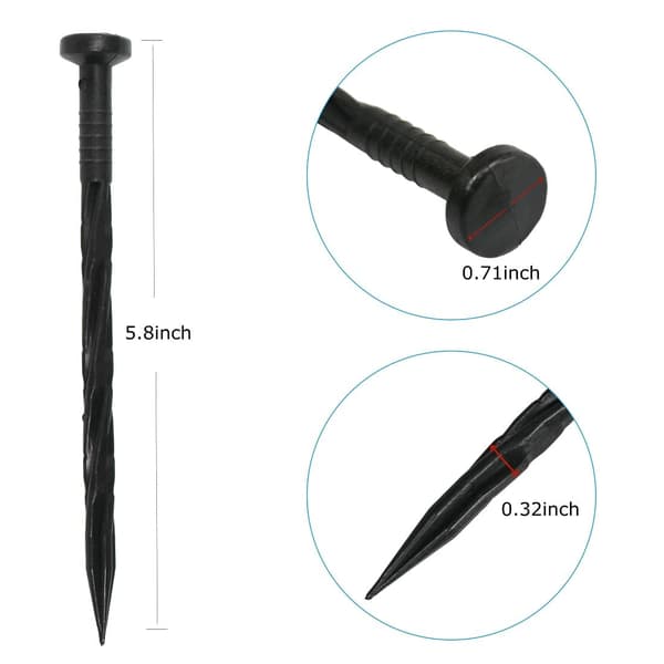 30 plastkanter, 14 cm, for plen/landskapsarbeid/ugress