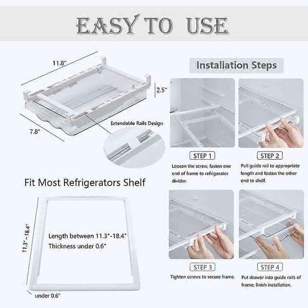 Refrigerator Organizer - Large Capacity Egg Holder
