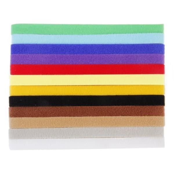 Identifieringshalsband - 12-pack - 12 färger - Justerbart - För valpar och kattungar