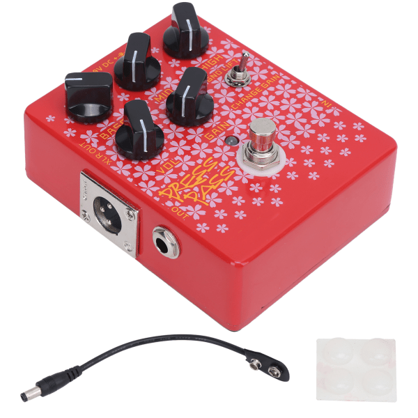 Basgitarreffekter Pedalförare med DI-rörförstärkare XLR Output Instrument Tillbehör CP‑59