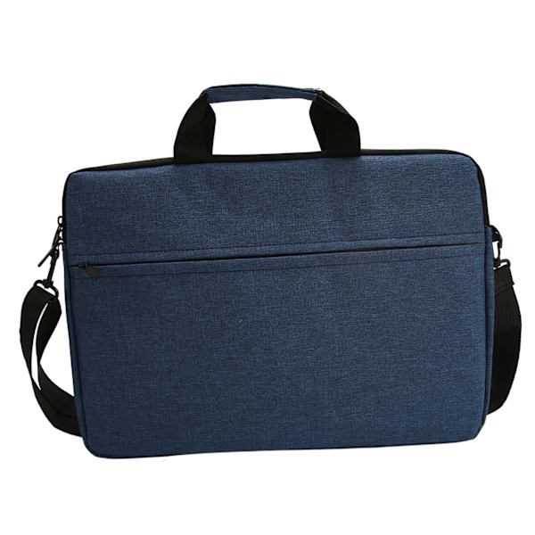 15,6" Laptop-sleeve Vandtæt Polyester Laptop Taske Bærbar Notebook Beskyttende Taske til Rejser Forretningsrejse Mørkeblå