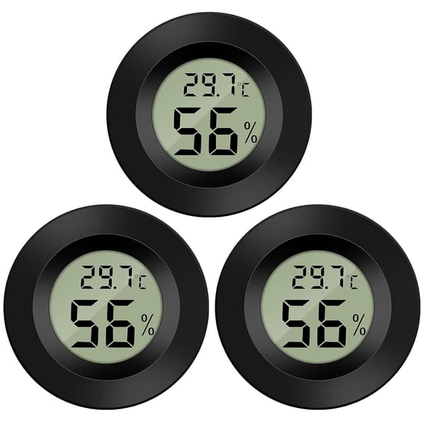 3-pakning hygrometertermometerdisplay