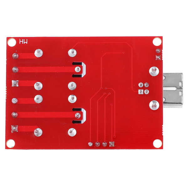 USB-kontrollbryter - 2-kanals relémodul for datamaskin-PC - Intelligent kontrollbryter - Rød - 1 stk.