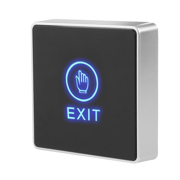 Dörr Touch Exit Frigör upplåsningsknapp Strömbrytare Panel LED-lampa för dörrkontrollsystem