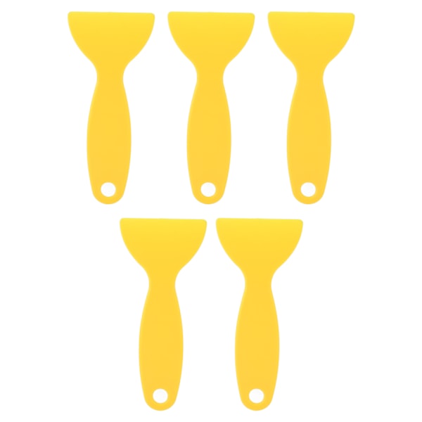 5 st 3D-skrivarspatel Flexibel Plast 3D-utskrift Hartsborttagningsskrapa för WANHAO D8 för ANYCUBIC för Nova Gul