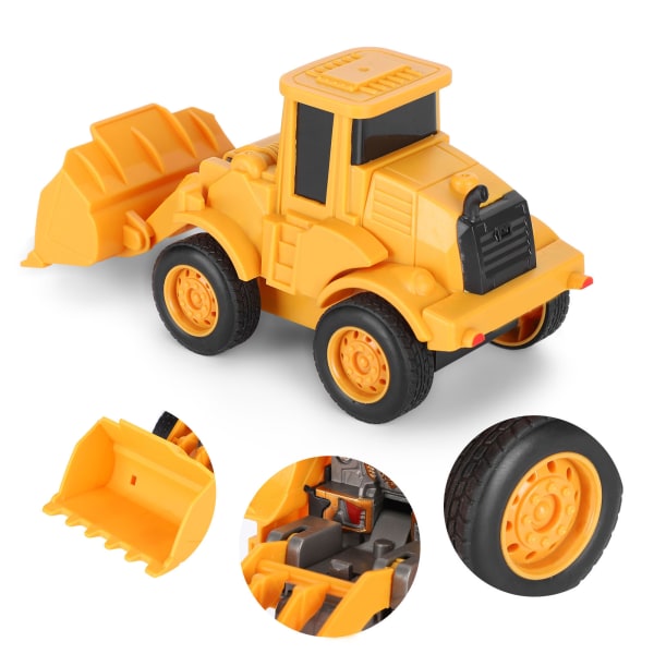 Treghetsstøtdeformasjon RC Car Engineering Lekebil Gaffeltruck Modell for Kid Gift