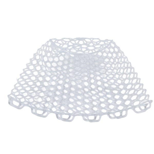 Flyfiskeri Landing Net Sammenklappelig Klar Gummi Udskiftningspose til Fisker Hvid 21cm Dybde