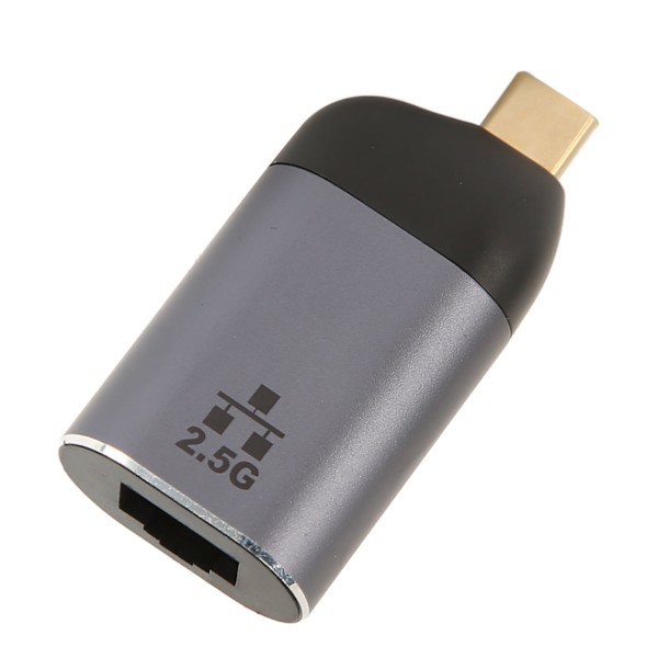 Type C - RJ45 -sovitin 2500Mbps Plug and Play Alumiiniseoskuori USB C - Ethernet -sovitin kannettavalle tietokoneelle tabletille