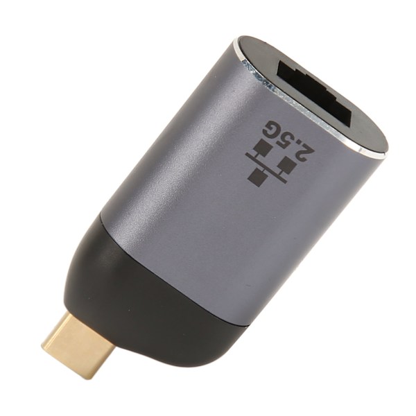 Type C til RJ45 Adapter 2500Mbps Plug and Play Aluminium Legeringsskal USB C til Ethernet Adapter til Laptop Tablet