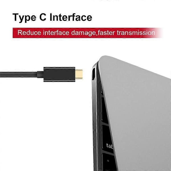 USB C–DVI-kaapeli 4K@30Hz 1,2M USB Type-C–DVI-uros