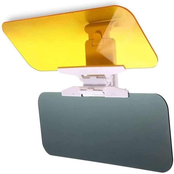 HD-solskærm til bil - Anti-glare til dag-natkørsel - Justerbar solskærm og Night Vision Extender