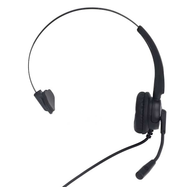 Trådbundet Ergonomiskt Call Center-headset med Brusreducering - Perfekt för Kontorstelemarketing