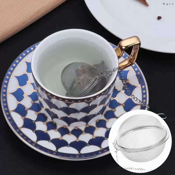 3 Stainless Steel Tea Balls with Mesh - Reusable Loose Leaf Tea Infuser with Chain Hook, Easy Cleaning, Durable Tea Strainer