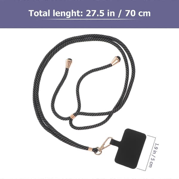 Mobiltelefonfodral med justerbar rem, 1 set, avtagbart skyddsfodral