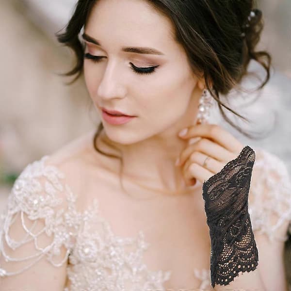 Lace Gloves Short Fingerless Gloves Wedding