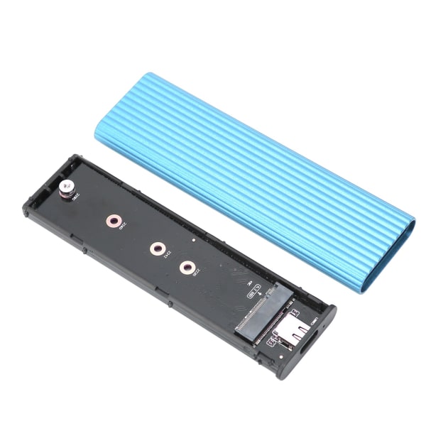 SSD-kabinet M.2 NGFF SATA-adapterboks B-nøgle B+M-nøgle Ekstern harddisk-etui til Win Xp/7/8/(Blå) Bleu