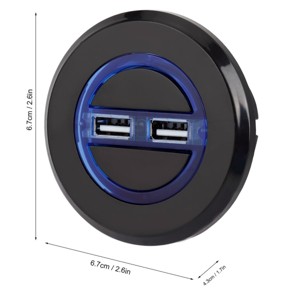 Elektrisk hvilesofa med manuell kontroll og dobbel USB - svart