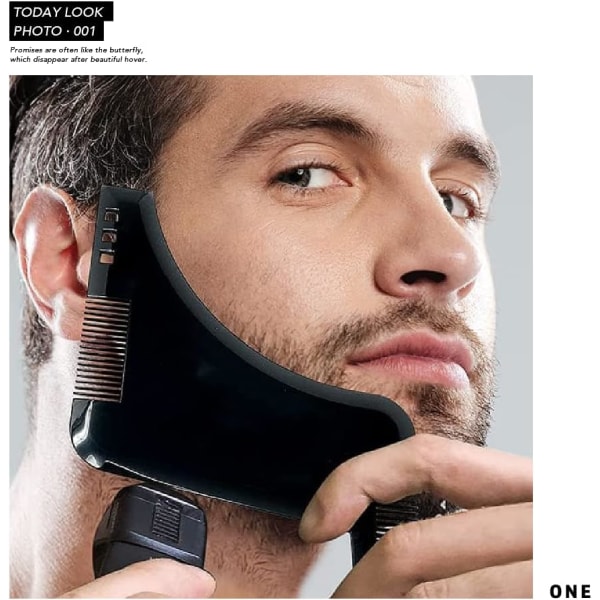 2 paket skäggformningsverktyg för män med kammar, perfekt och d8e8 | Fyndiq