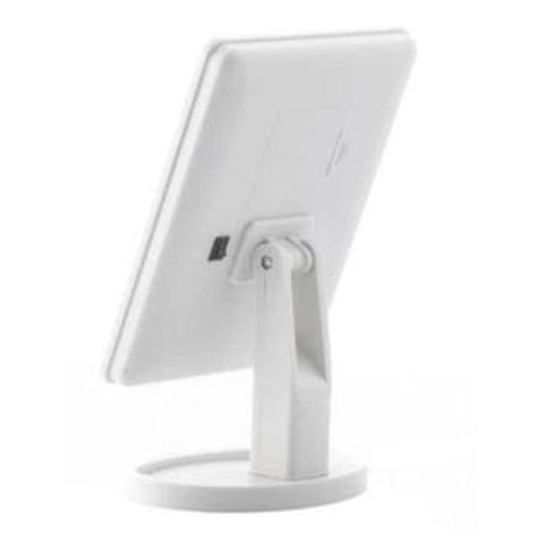 Justerbart makeupspejl med LED-lys hvidt