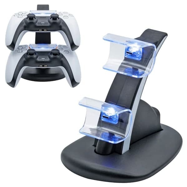 PS5 ladestation - Oplader controller / Controllere Playstation sort
