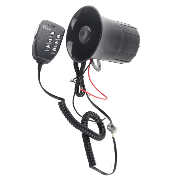 50W 120dB billjud horn 6 ljud nödvarningslarm Siren Universal för 12V bilbrandsläckning