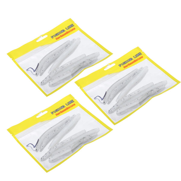 3-pack Konstgjorda Mjuka Silikonmaskar Jordmaskformiga Bete Fisketillbehör 2#