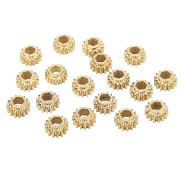 18 stk String Tuning Peg Gear Metallgitar Hex Hole Gears Strings Accessories for Tunings 1: 15Gold
