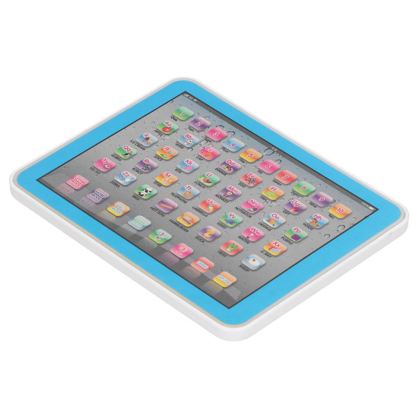 Barn Baby Tablet Pedagogisk Leker Elektronisk Maskin Tidlig Læring Engelsk Study TabletBlue