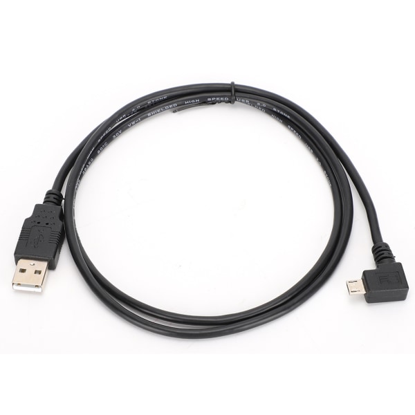 C0402 1M rätvinklad Micro USB till USB anslutningskabel för laddning av dataöverföring