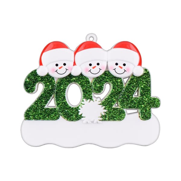 Personlige Julekuler 2024 - Tilpassede Julekuler med Familiemedlemmer, 2 Navn, Julepynt