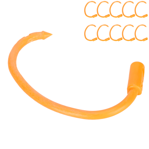 10 STK Justerbar, giftfri plastku-nesering fleksibelt klipssett fjærfetilbehør (ku-nesering)