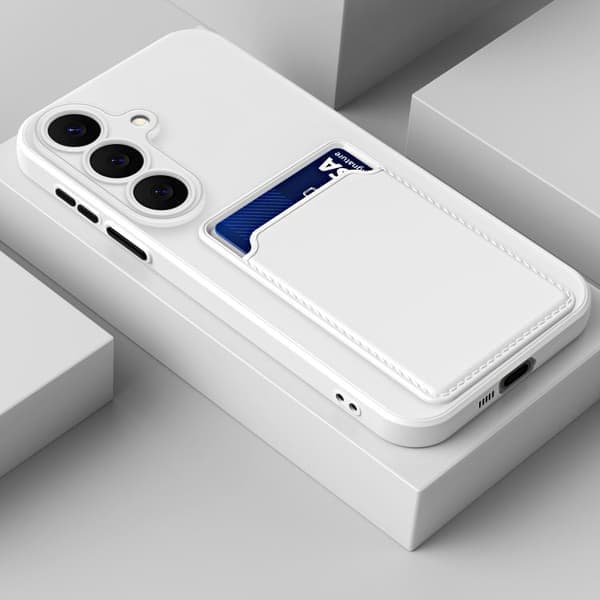 Samsung Galaxy S26 5G Scale Case - Stödjande TPU-telefonfodral Vit Vit