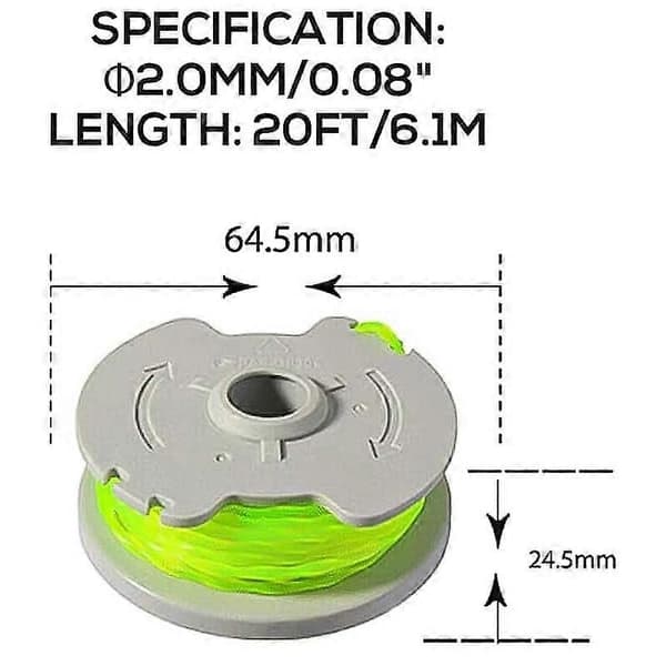3-pack Trimmer Spool for Worx Grass Trimmer Nylon Line Spool WA0014