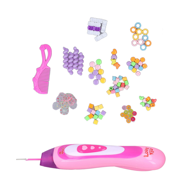 Barnhårflätningskit Automatiska färgglada tillbehör Gör-det-själv-hårflätningverktyg för flickor