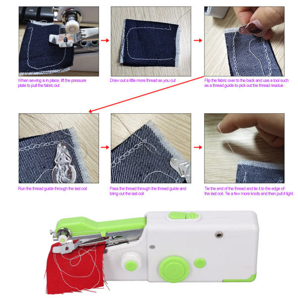 Easy Sew håndholdt symaskine: Ergonomisk design til gør-det-selv-tøj og gardiner