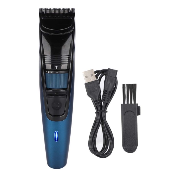 SK-539 USB hårklippare Självbetjäningsjusterbar elektrisk hårtrimmer Hårrakapparat (blå)