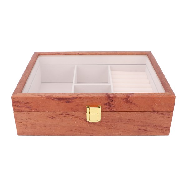 Smyckeskrin Armband Örhänge Halsband Display Organizer Case för smyckeförvaring