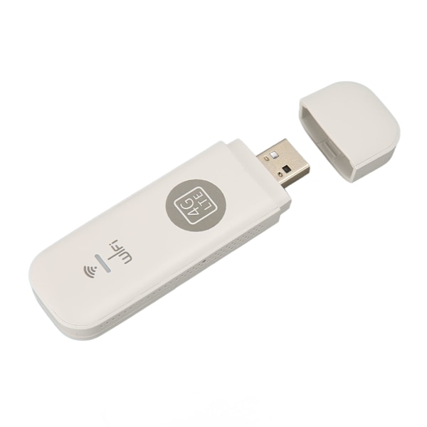 USB WiFi-sovitin Micro SIM-korttipaikalla 150Mbps 10 käyttäjän kapasiteetti WPA WPA2 -salaus WiFi-tikku Euroopalle Aasialle Valkoinen