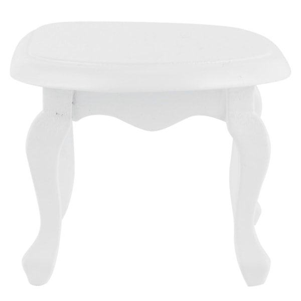 Mini-sohvapöytä 1:12 Ruokapöytä Pienoiskalusteet Malli Nukkekoti Koristeet Asusteet Valkoinen