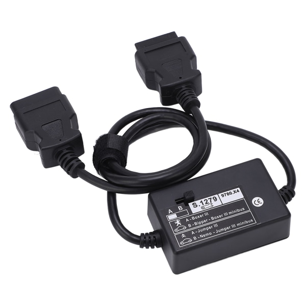 OBD2 uros-naaras -diagnostiikkaadapterikaapeli S.1279 S1279 Moduulin vaihto Peugeout Bipperiin