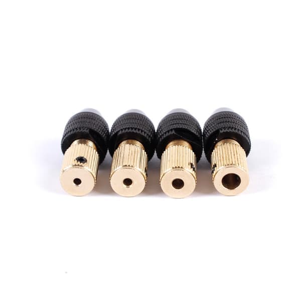 4 STK Mini Nøglefri Borepatron, Mini Elektrisk Borepatron Spændekapacitet 0,3-3,2 mm (2 mm Hul), Mini Elektrisk Borepatron Tilbehør, til