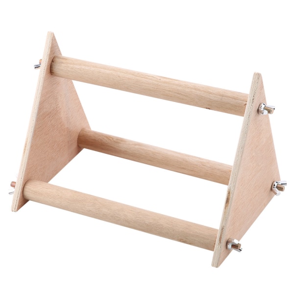 Papegøje Stand Aborre Fugl Pet Standing Legeplads Funny Wooden Activity Playstand