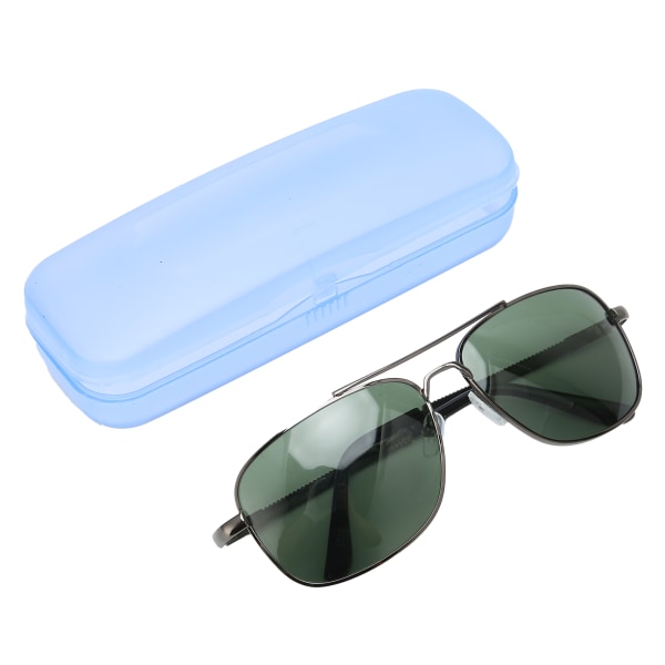 Fashionabla polariserade solglasögon UV-skydd Solglasögon Metallram Solglasögon för kvinnor män