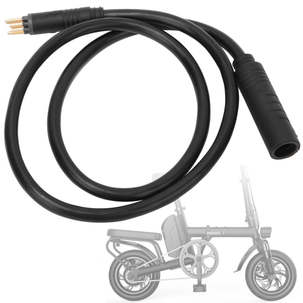 9-pins hjulmotorforlengelseskabel for elektrisk sykkel, hunn-til-hann-ledning E-sykkeltilbehør (1,5*600 mm)