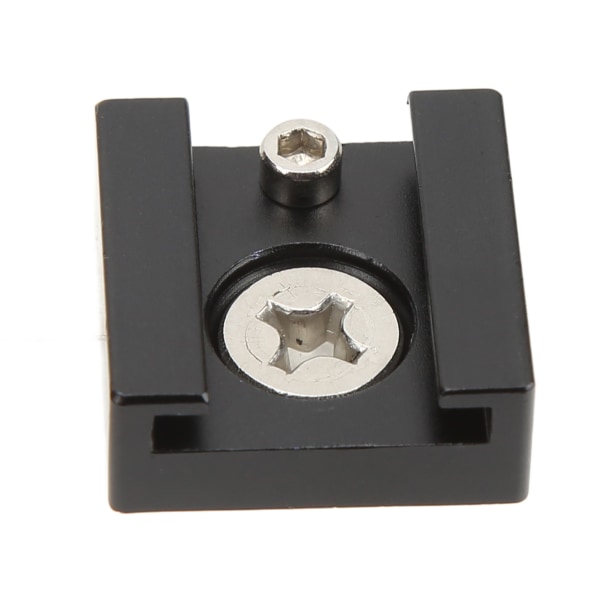 Cold Shoe Mount Adapter med 1/4in skrue til kamerabur Lommelygte Monitor Mikrofon