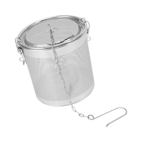 Rustfritt stål krydder sil, mikroporøs filtrering fortykket krydder infuser kurv for hjemmekjøkken 4,3L