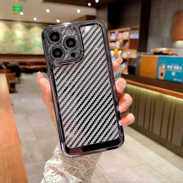 Plated Striped Case Compatible With iPhone 14 Pro Max/14 Pro, Soft Shockproof TPU Cover With Lens Protection