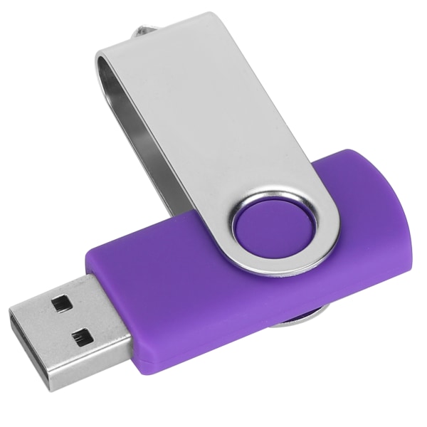 USB Flash Drive Candy Purple Roterbar bærbar lagringsminnepenn for PC Tablet2GB