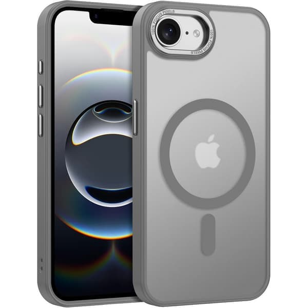 iPhone 17e -kuori – Magsafe-himmeä kuori – harmaa harmaa gray